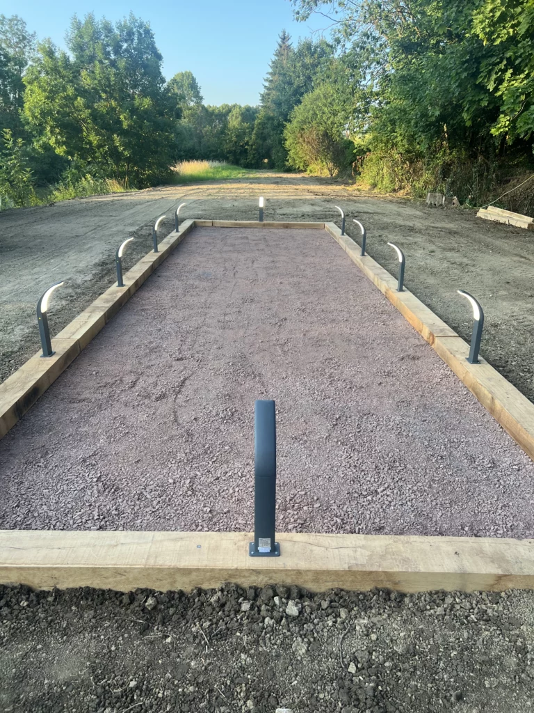 Terrain de pétanque face